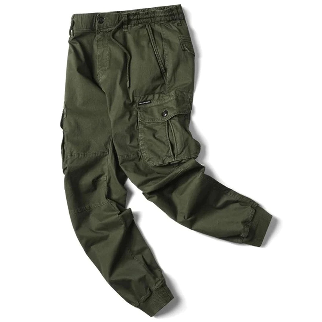 Colton | Men's Tapered Elastic Waist Cargo Trousers