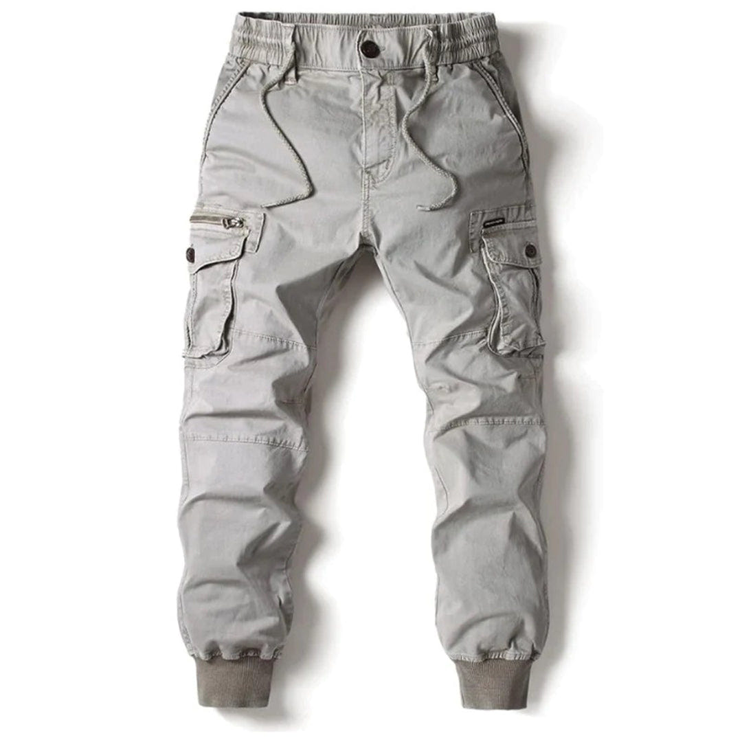 Colton | Men's Tapered Elastic Waist Cargo Trousers