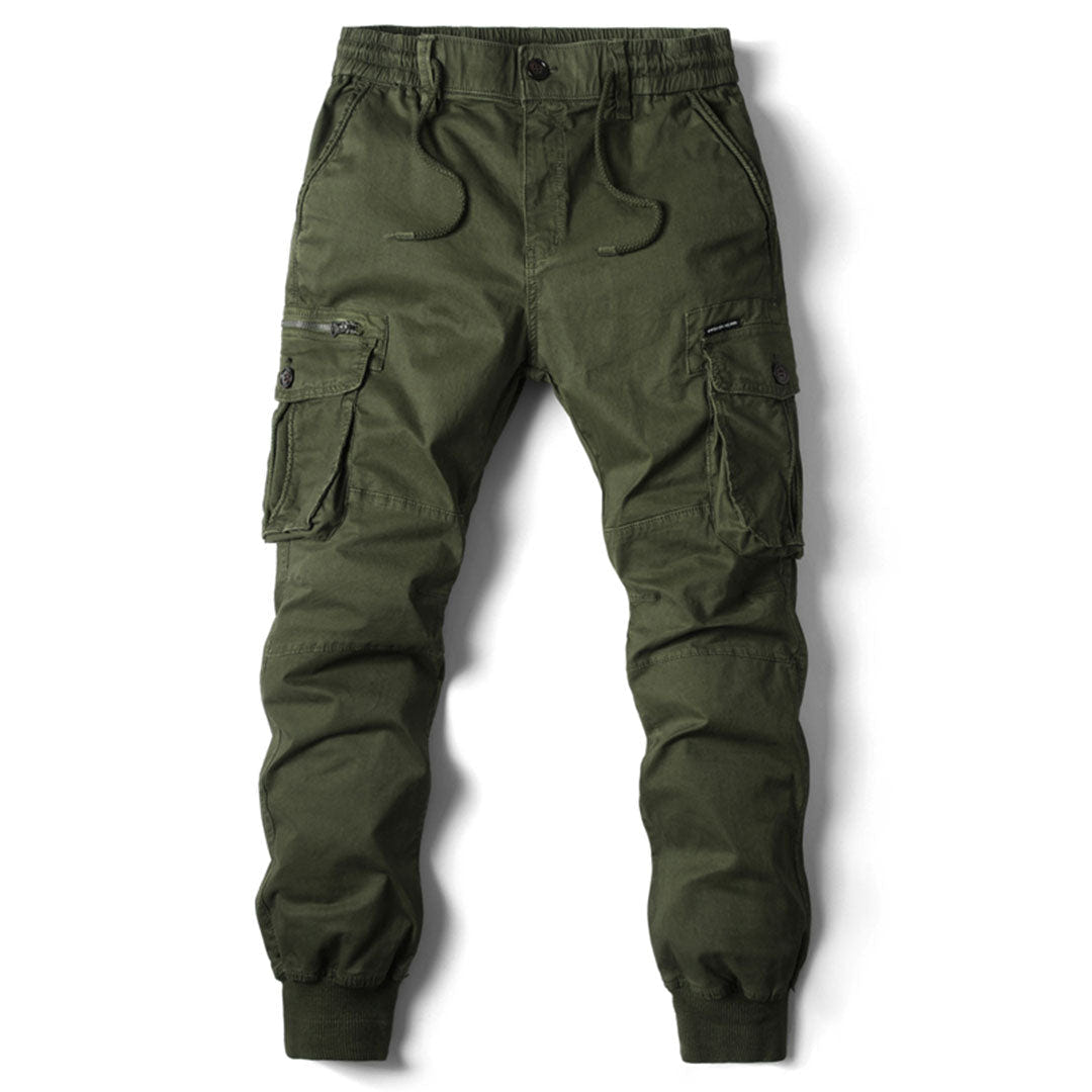 Colton | Men's Tapered Elastic Waist Cargo Trousers