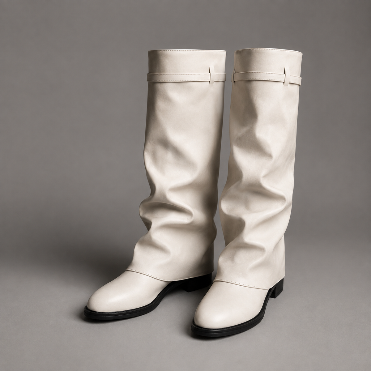 Aveline | Women's Low Block Heel Knee High Slouch Boot