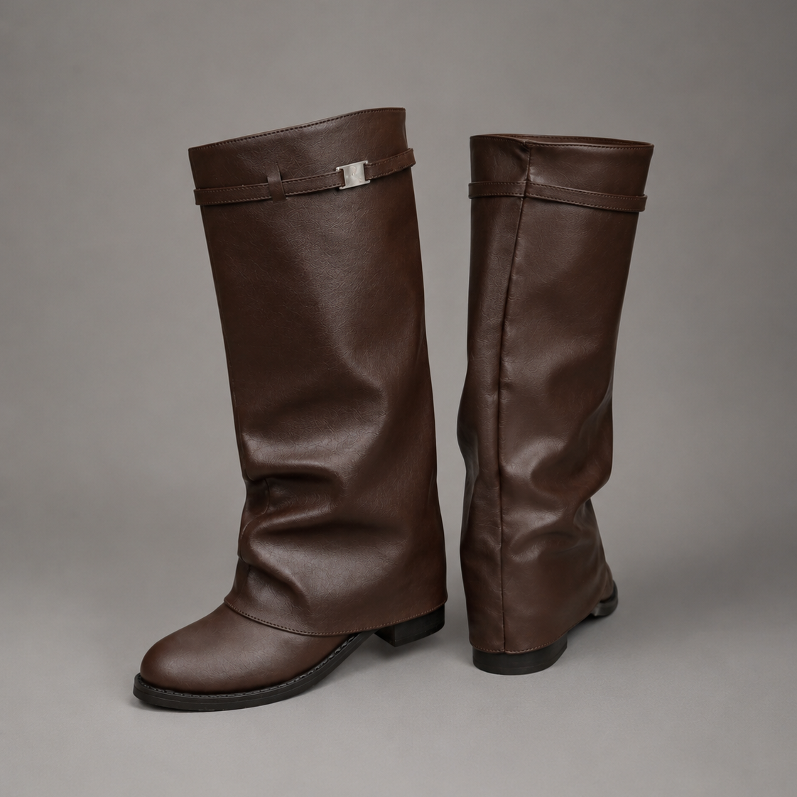 Aveline | Women's Low Block Heel Knee High Slouch Boot
