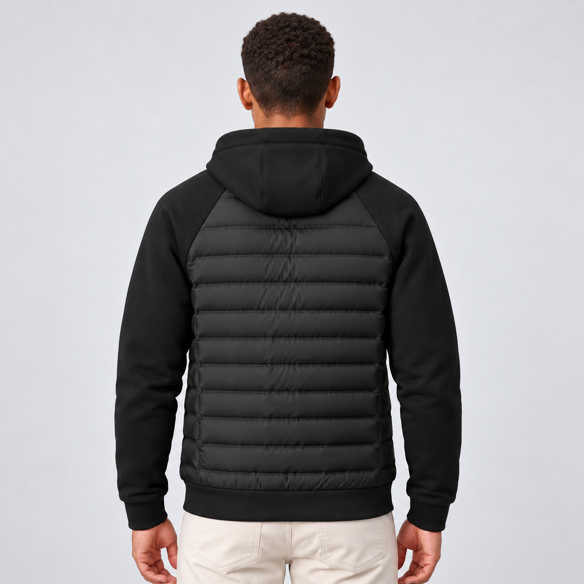 Caleb | Men's Quilted Hooded Puffer Hybrid Winter Jacket