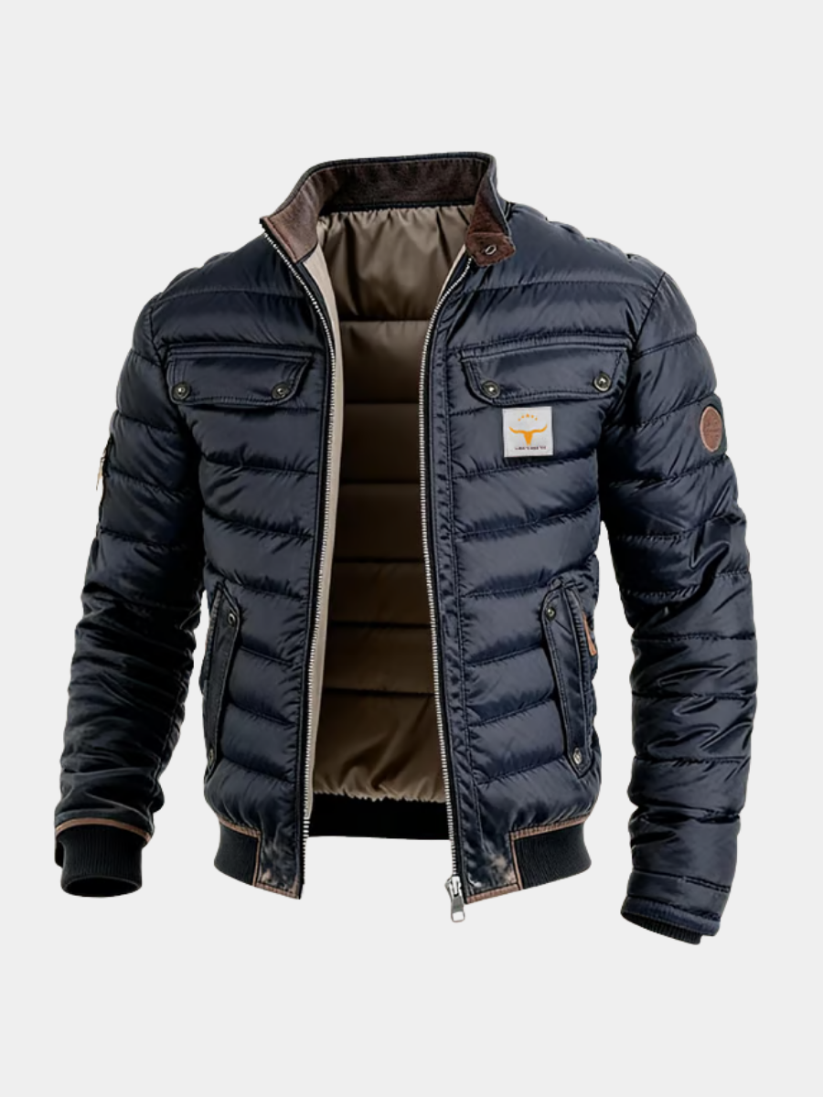 Voyager | Men's Quilted Stand Collar Puffer Jacket