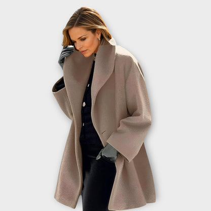 Alexa | Women's Oversized Wide Collar Long Winter Coat
