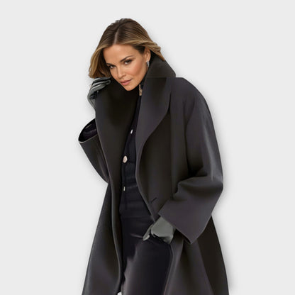 Alexa | Women's Oversized Wide Collar Long Winter Coat