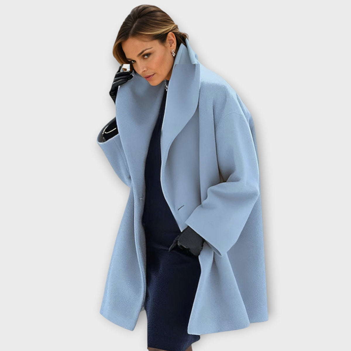 Alexa | Women's Oversized Wide Collar Long Winter Coat