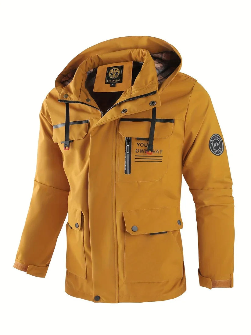 Nolan | Men's Hooded Multi-Pocket Winter Jacket