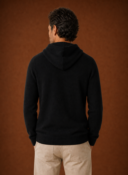Everett | Men's Long Sleeve Hooded Knit Pullover Sweater