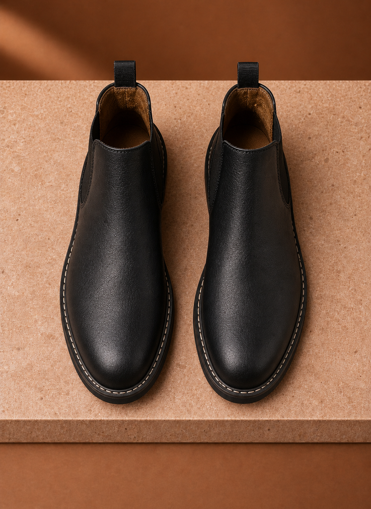 Briar | Men's Round Toe Slip-On Chelsea Ankle Boot