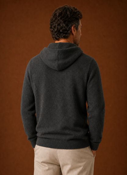 Everett | Men's Long Sleeve Hooded Knit Pullover Sweater