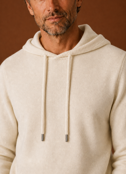 Everett | Men's Long Sleeve Hooded Knit Pullover Sweater