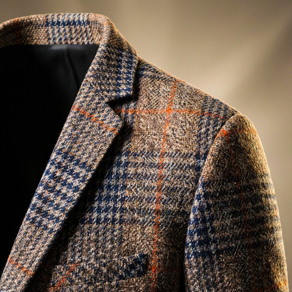 Charles | Men's Houndstooth Notch Lapel Two-Button Blazer