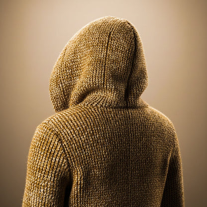 Adrian | Men's Hooded Toggle Long Chunky Knit Cardigan Sweater