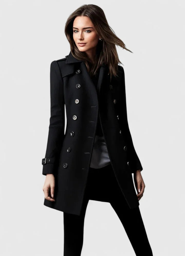 Ellen | Women's Tailored Double-Breasted Wool Winter Coat