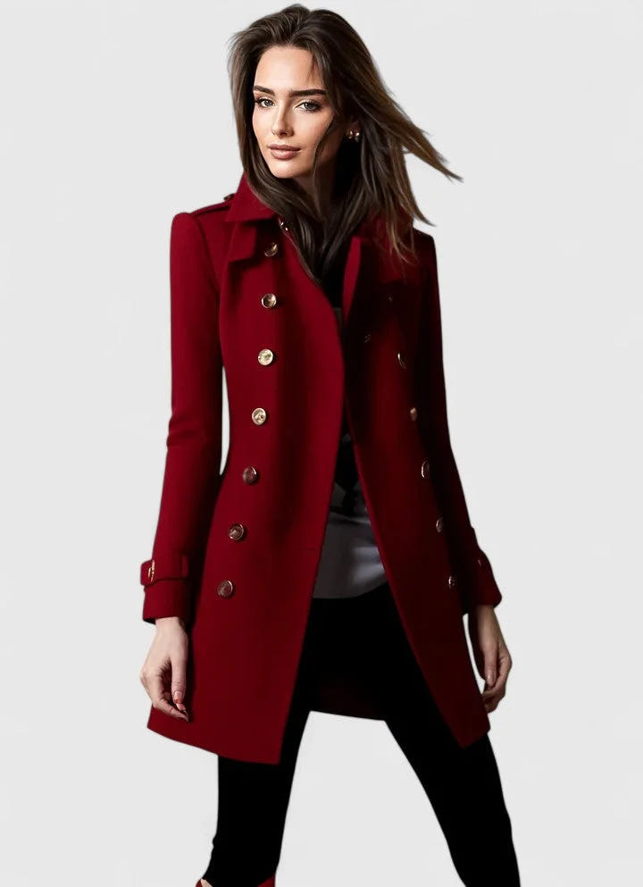 Ellen | Women's Tailored Double-Breasted Wool Winter Coat