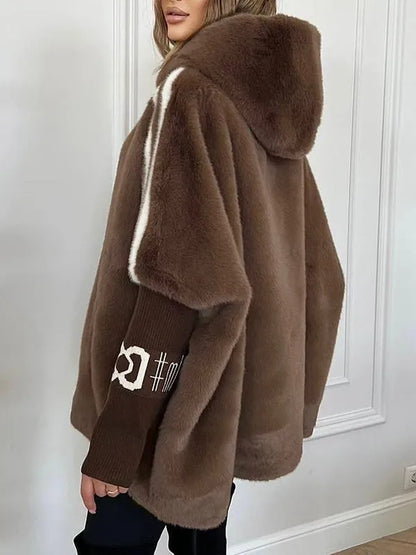 Esther | Women's Oversized Hooded Winter Faux Fur Coat