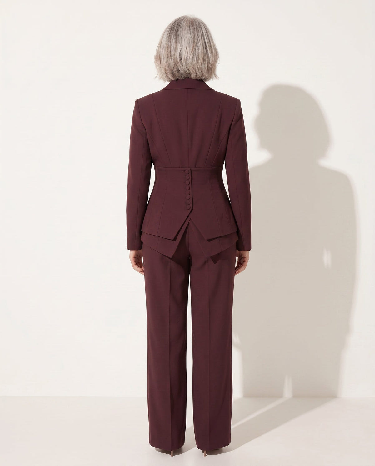 Florida | Women's Tailored Suit Peplum Blazer and Trouser Set