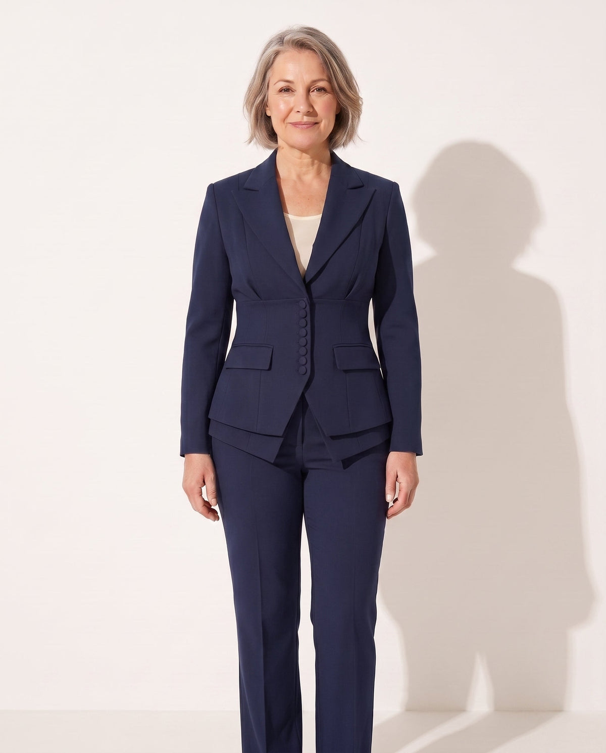 Florida | Women's Tailored Suit Peplum Blazer and Trouser Set