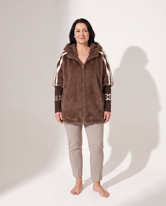 Esther | Women's Oversized Hooded Winter Faux Fur Coat