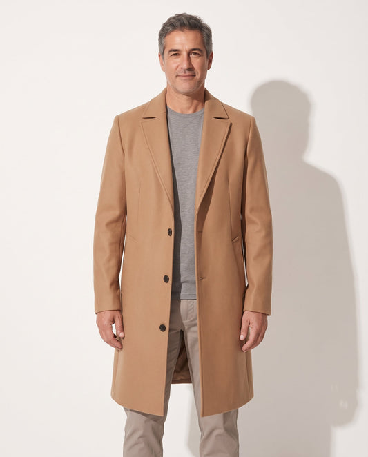 Cooper | Men's Longline Single Breasted Notch Lapel Tailored Winter Coat