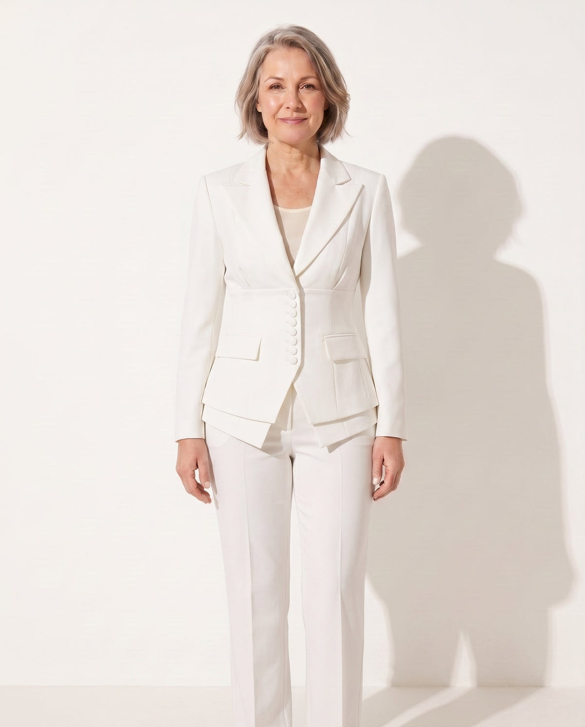 Florida | Women's Tailored Suit Peplum Blazer and Trouser Set