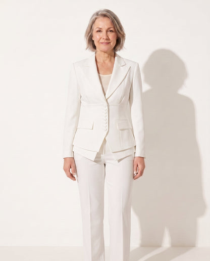 Florida | Women's Tailored Suit Peplum Blazer and Trouser Set