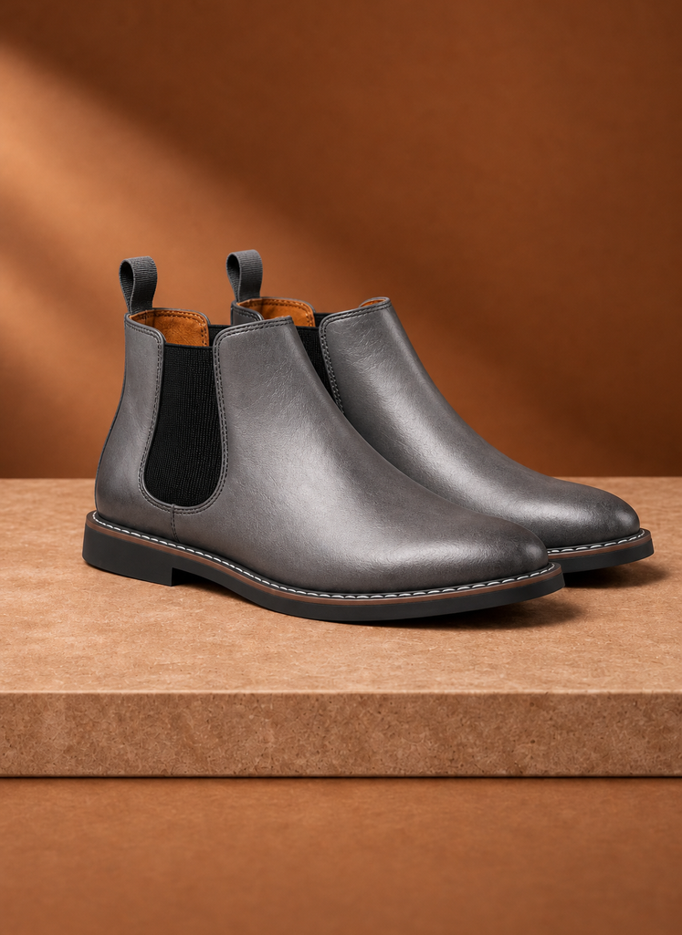 Briar | Men's Round Toe Slip-On Chelsea Ankle Boot