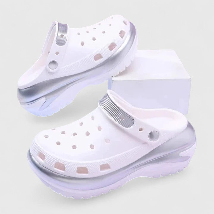 Bellisse | Women's Perforated Slip-On Platform Clog