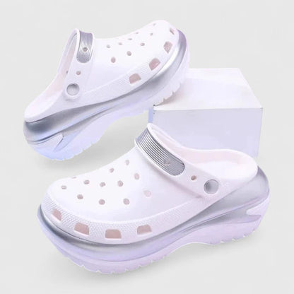 Bellisse | Women's Perforated Slip-On Platform Clog