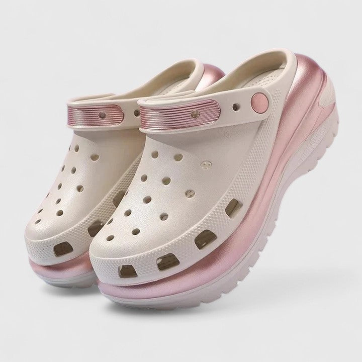 Bellisse | Women's Perforated Slip-On Platform Clog