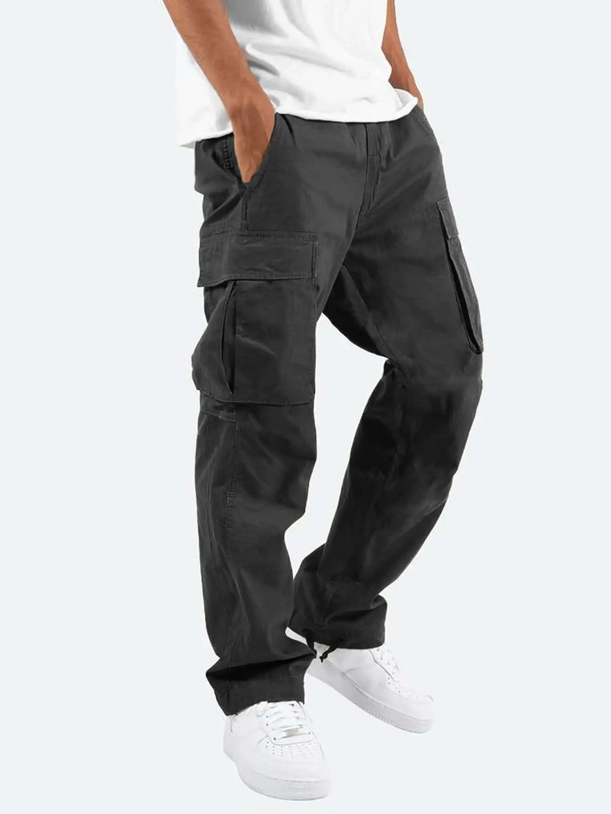 Bramwell | Men's Relaxed Fit Drawstring Cargo Trousers