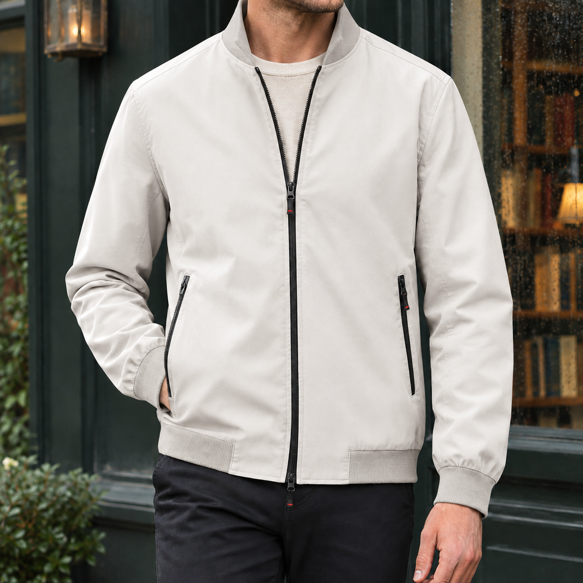 Blaise | Men's Casual Stand Collar Zip-Up Bomber Jacket