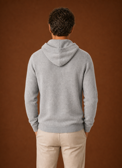 Everett | Men's Long Sleeve Hooded Knit Pullover Sweater