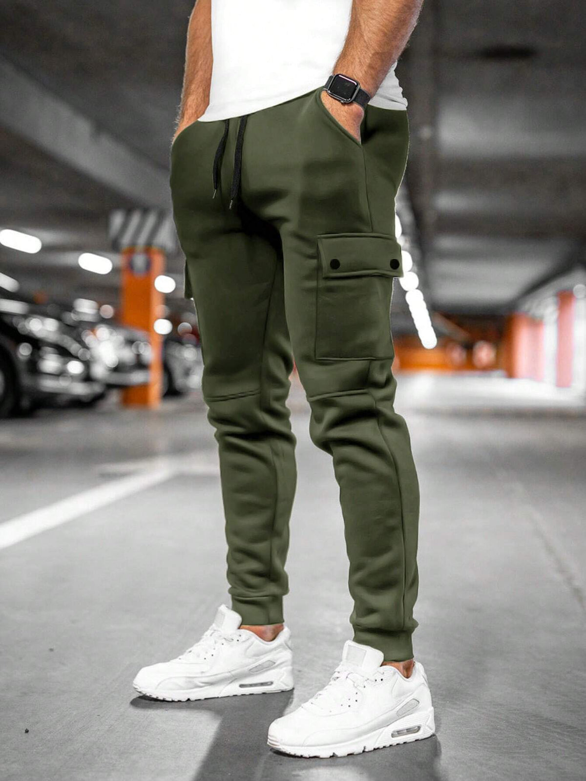 Davis | Men's Casual Streetwear Drawstring Cargo Jogger Pants