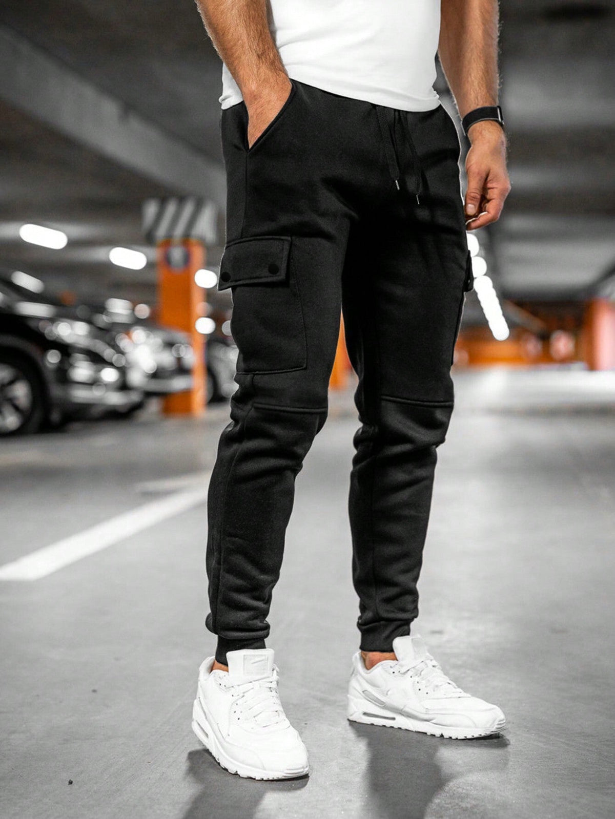 Davis | Men's Casual Streetwear Drawstring Cargo Jogger Pants