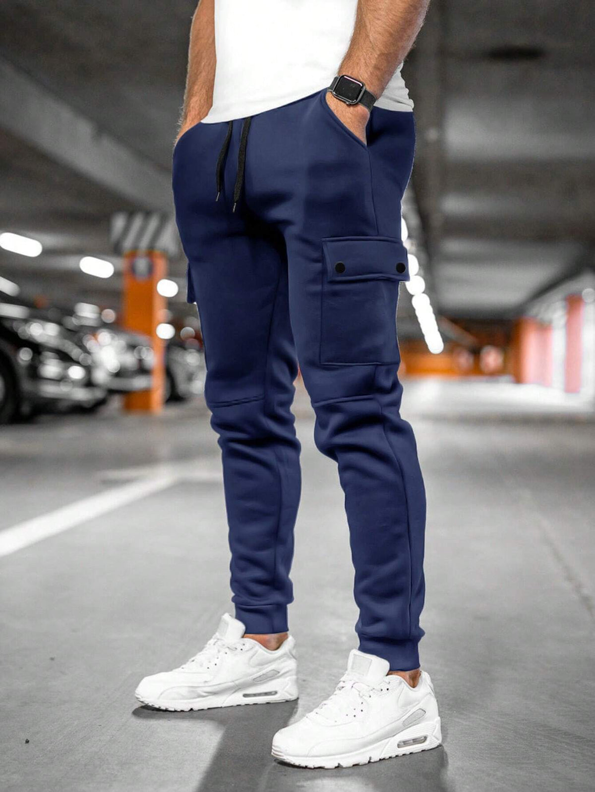 Davis | Men's Casual Streetwear Drawstring Cargo Jogger Pants