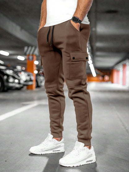 Davis | Men's Casual Streetwear Drawstring Cargo Jogger Pants
