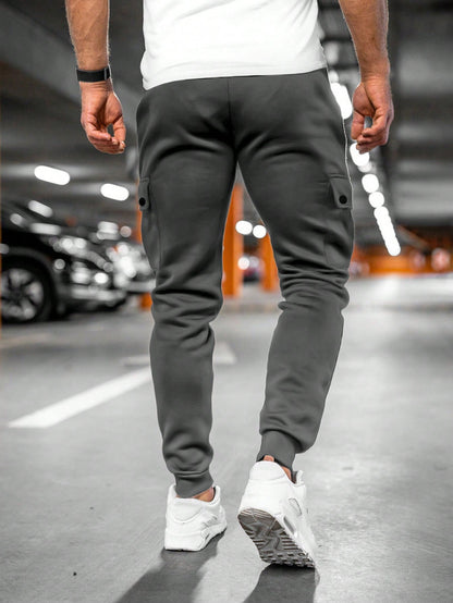 Davis | Men's Casual Streetwear Drawstring Cargo Jogger Pants