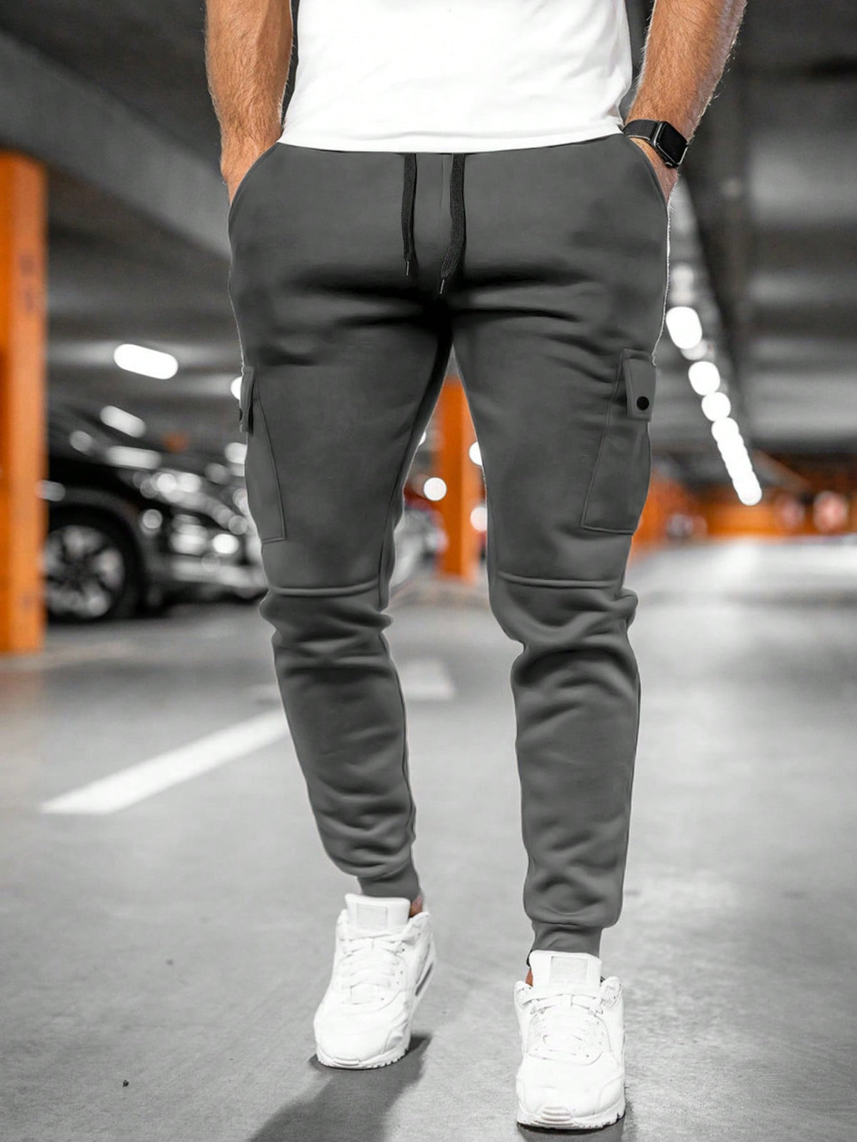 Davis | Men's Casual Streetwear Drawstring Cargo Jogger Pants