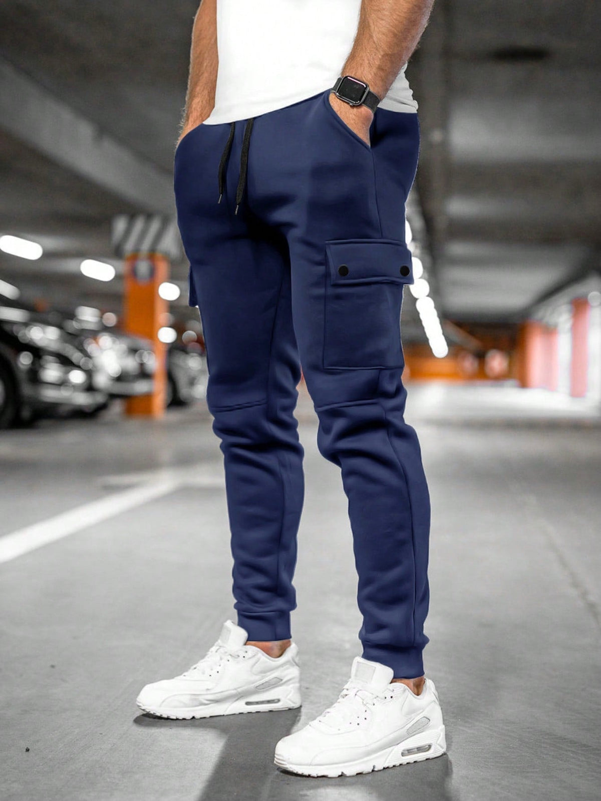 Davis | Men's Casual Streetwear Drawstring Cargo Jogger Pants