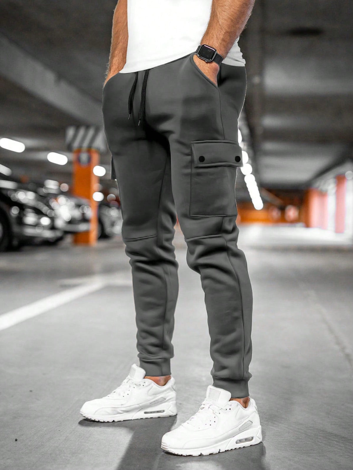 Davis | Men's Casual Streetwear Drawstring Cargo Jogger Pants