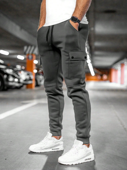 Davis | Men's Casual Streetwear Drawstring Cargo Jogger Pants