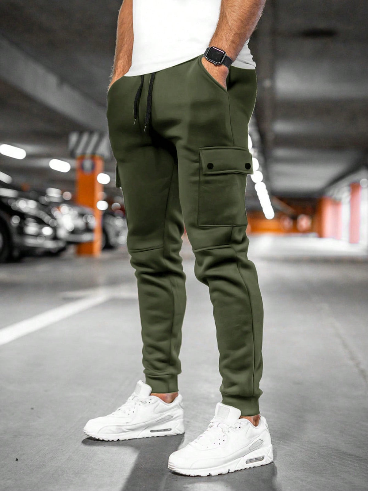 Davis | Men's Casual Streetwear Drawstring Cargo Jogger Pants