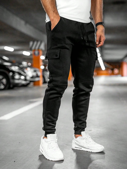 Davis | Men's Casual Streetwear Drawstring Cargo Jogger Pants