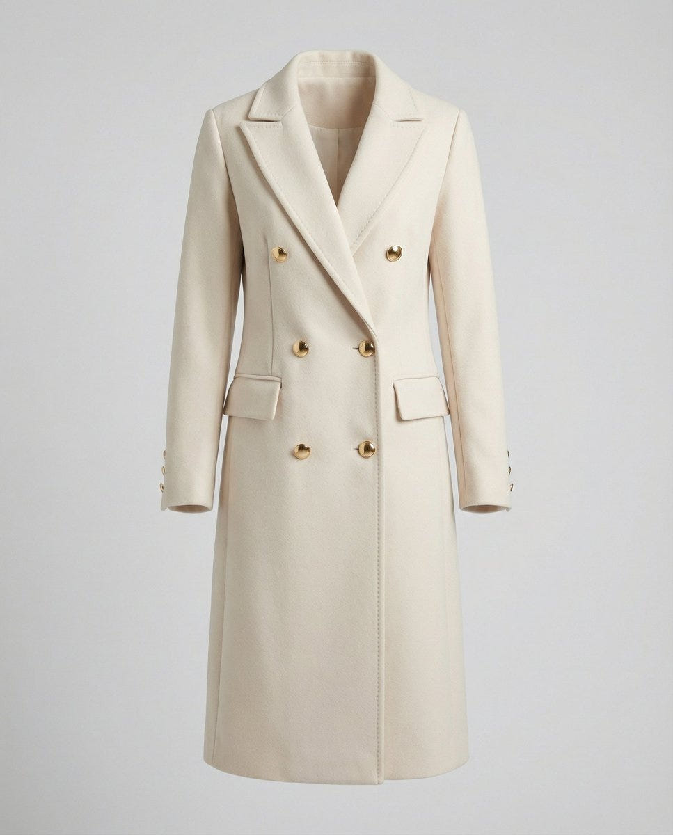 Scarlett | Women's Tailored Double-Breasted Long Coat