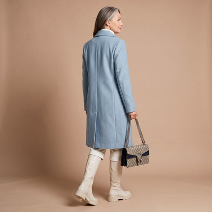 Cheryl | Women's Double-Breasted Wool Blend Notch Lapel Winter Coat