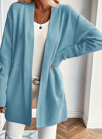 Harper | Women's Relaxed Open-Front Long Knit Cardigan Sweater