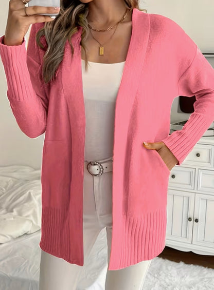 Harper | Women's Relaxed Open-Front Long Knit Cardigan Sweater